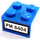 LEGO Bleu Brique 2 x 2 avec &#039;PM 8404&#039; Autocollant (3003)