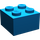 LEGO Blauw Steen 2 x 2 zonder kruissteunen (3003)