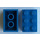 LEGO Blauw Steen 2 x 3 (Eerder, zonder kruissteunen) (3002)