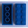 LEGO Blau Stein 2 x 4 (Frühere Version ohne Querstützen) (3001)