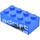 LEGO Blau Stein 2 x 4 mit Adrift (Links) Aufkleber (3001)