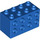 LEGO Bleu Brique 2 x 4 x 2 avec Goujons sur Sides (2434)