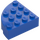 LEGO Blue Brick 4 x 4 Round Corner (2577)