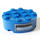 LEGO Blue Brick 4 x 4 Round with Hole with Water Level Sticker (87081)