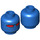 LEGO Blue Cad Bane Head (Recessed Solid Stud) (3626 / 14697)