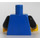 LEGO Blå Borg Overkropp med Breastplate og Svart Armer (973 / 73403)