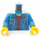 LEGO Blue City Minifig Torso (973 / 76382)