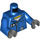 LEGO Blue City Square Helicopter Pilot Minifig Torso (973 / 76382)