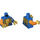 LEGO Blau Clay Minifig Torso (973 / 76382)