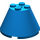 LEGO Blue Cone 4 x 4 x 2 with Axle Hole (3943)