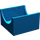 LEGO Blau Container Box 4 x 4 x 2 mit Hollowed-Out Semi-Kreis (4461)