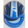 LEGO Blue Crash Helmet with Black and White Lines, Gray shaded areas (2446 / 45290)