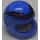 LEGO Blue Crash Helmet with Horned Black and Red Pattern (2446 / 43403)