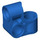 LEGO Bleu Traverser Bloquer Courbé 90 degrés avec Trois Trous d&#039;épingle (44809)