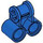 LEGO Blauw Kruis Blok met Twee Pin gaten (32291 / 42163)