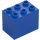 LEGO Blauw Kast 2 x 3 x 2 met verzonken noppen (92410)