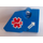 LEGO Blue Curved Panel 2 Right with EMT Star of Life and White Arrow Sticker (87086)