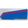 LEGO Blue Curved Panel 21 Right with Red Line Sticker (11946)