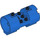 LEGO Blauw Cilinder 3 x 6 x 2.7 Horizontaal Massieve Studs in het midden (93168)