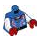 LEGO Blauw Daredevil Pilot Torso (973 / 76382)