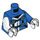 LEGO Blue Digi Jay Minifig Torso (973 / 76382)