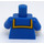 LEGO Bleu Donald Canard Minifigurine Torse (973 / 88585)