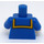 LEGO Blue Donald Duck Minifig Torso (973 / 88585)