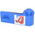 LEGO Bleu Porte 1 x 3 x 1 Droite avec rouge logo (3821)
