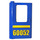 LEGO Blue Door 1 x 4 x 5 Train Left with &#039;60052&#039; Sticker (4181)