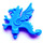 LEGO Blau Drachen Ornament (6080)