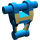 LEGO Blau Droid Torso mit Solide tan Insignia mit beigen Abzeichen (17170 / 94401)