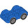 LEGO Blue Duplo Car with Black Wheels and Silver Hubcaps (11970 / 35026)