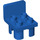 LEGO Bleu Duplo Chair 2 x 2 x 2 avec Goujons (6478 / 34277)
