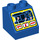 LEGO Blue Duplo Slope 2 x 2 x 1.5 (45°) with Screen with Batmobile and Instrument Locations (6474 / 29021)