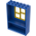 LEGO Bleu Fabuland Building mur 2 x 6 x 7 avec Jaune Squared Fenêtre