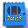 LEGO Blue Fabuland Door Frame 2 x 6 x 5 with Blue Door with POLICE Sticker