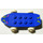 LEGO Blue Fabuland Skateboard with Yellow Wheels with Yellow Lines Sticker