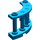 LEGO Bleu Clôture Spindled 4 x 4 x 2 Trimestre Rond avec 2 goujons (30056)