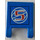 LEGO Blau Flagge 2 x 2 mit &#039;5&#039; Aufkleber ohne ausgestellten Rand (2335)