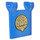 LEGO Blauw Vlag 2 x 2 met gold eagle emblem Aan each Gezicht Sticker zonder uitlopende rand (2335)
