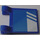 LEGO Bleu Drapeau 2 x 2 avec blanc Rayures sur Azure Background Autocollant sans bord évasé (2335)