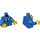LEGO Blau Flight Attendant Minifig Torso (973 / 76382)