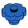 LEGO Blau Blume 2 x 2 mit offenem Bolzen (4728 / 30657)