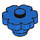 LEGO Bleu Fleur 2 x 2 avec un tenon plein (98262)