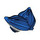 LEGO Bleu Cheveux avec séparation centrale et Noir Streaks avec Pointed Oreilles (103757)