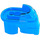 LEGO Blauw Hoofd Poten met Pin (93277)