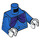 LEGO Blauw Headless Horseman/Elwood Kraan Torso met Blauw Armen en Wit Handen (973 / 76382)
