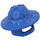 LEGO Blauw Helm met Kinbescherming en Broad Brim (15583 / 30273)