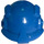 LEGO Bleu Casque avec Côté Sections et Headlamp (30325 / 88698)