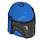 LEGO Blue Helmet with Sides Holes with Dark Gray Front (3807)